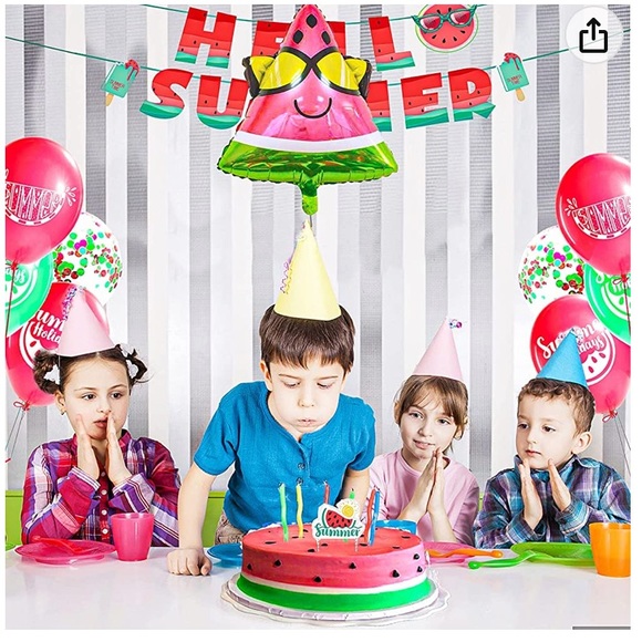 Lenugeo Watermelon Summer Party Decorations Set, Summer Fruit Themed - Picture 5 of 7